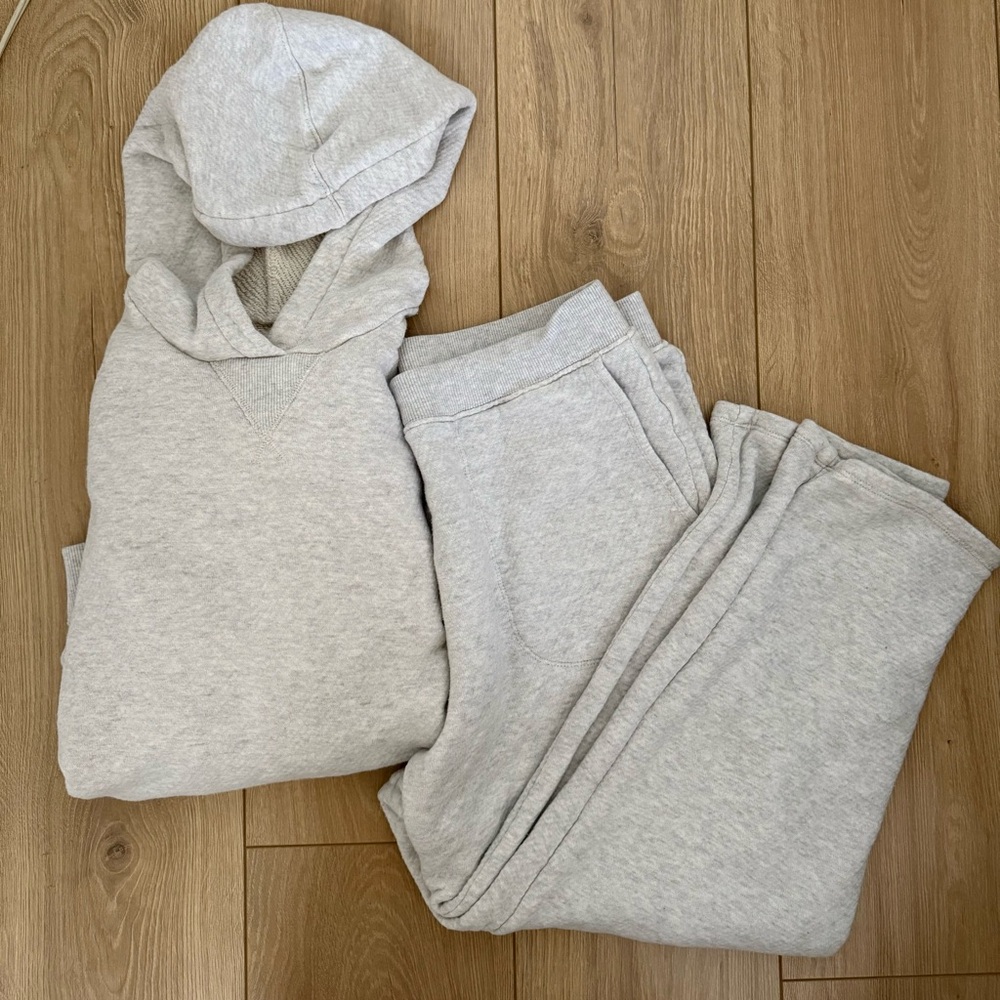 Madewell Gray Hoodie and Sweatpants Set